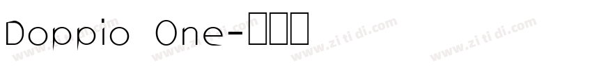 Doppio One字体转换